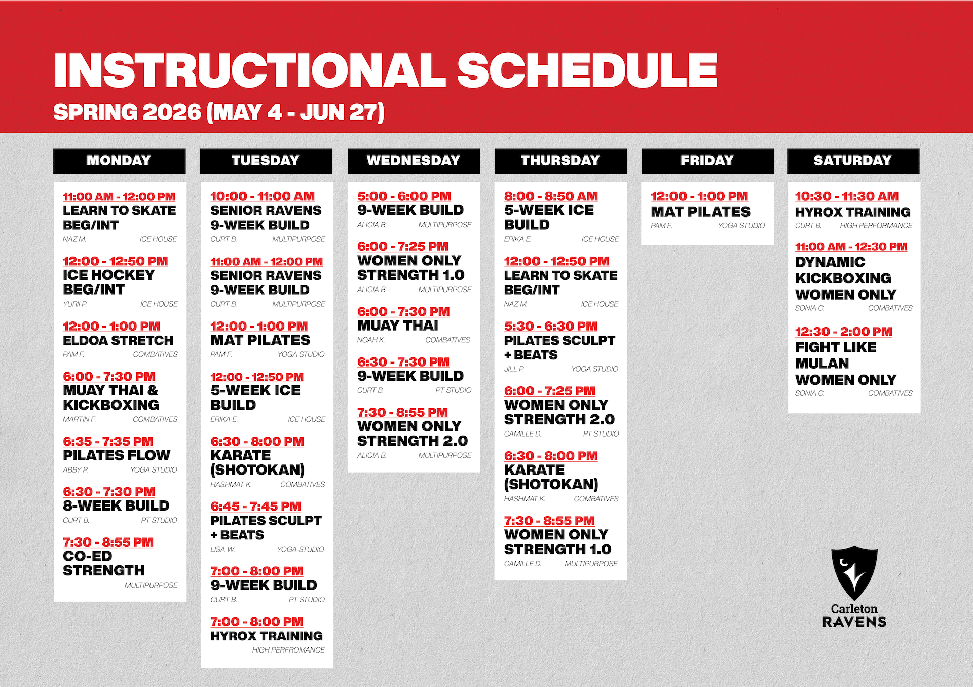 Spring Instructional 2026