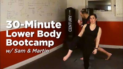 Thumbnail for: 30-min Lower Body Bootcamp w/ Sam & Martin