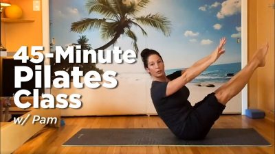 Thumbnail for: 45-min Pilates class w/ Pam