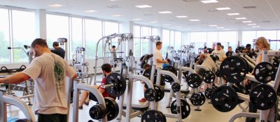 Students and Staff Members Working Out in the Carleton University's Fitness Centre. 