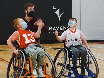 Photo for the news post: Junior Ravens Wheelchair Basketball Is off to a Great Start