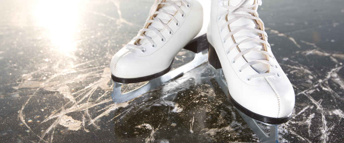 A pair of figure skates